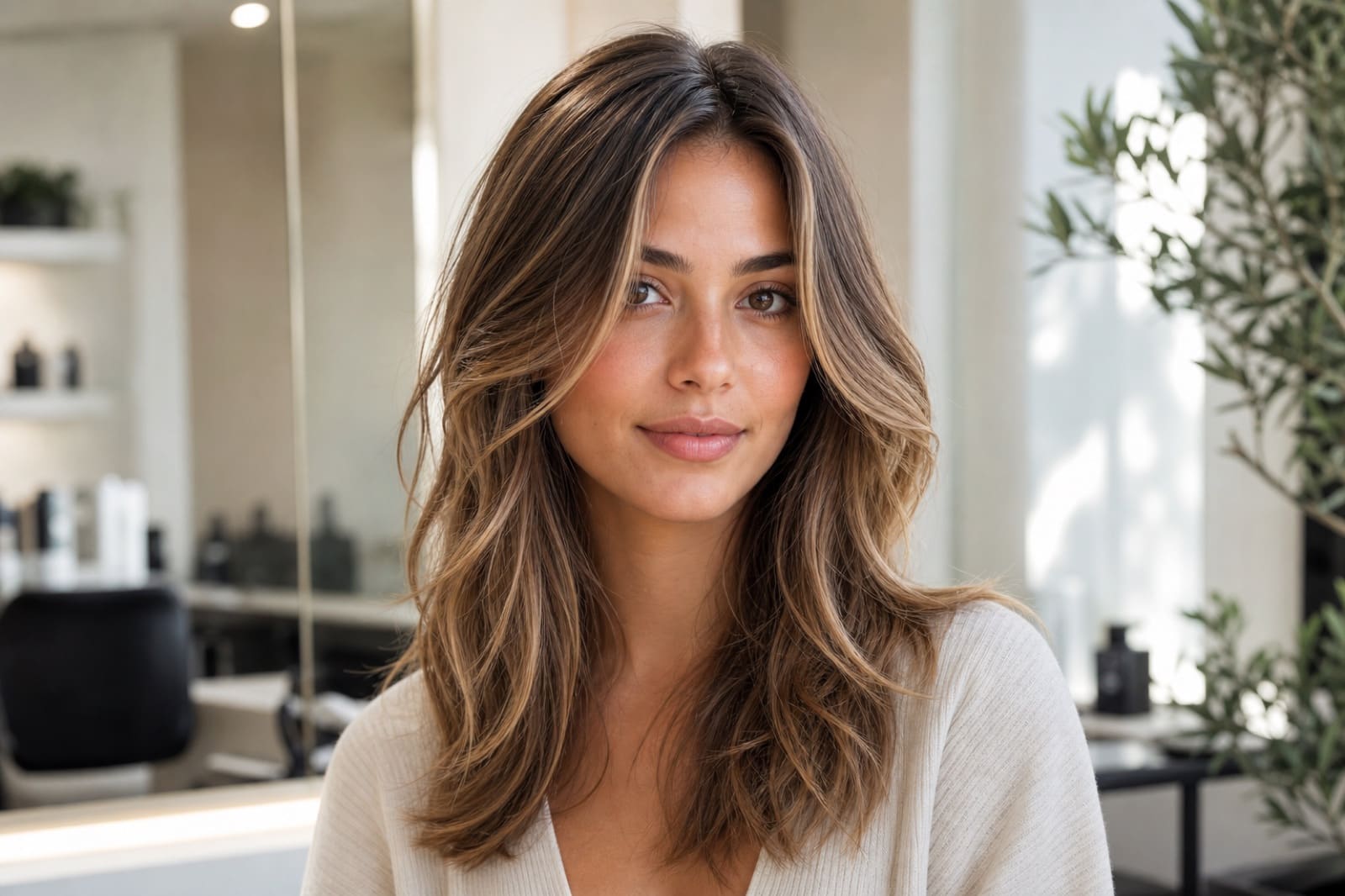Oval face hairstyle ideas with layers, bob, curtain bangs, waves, and soft face framing